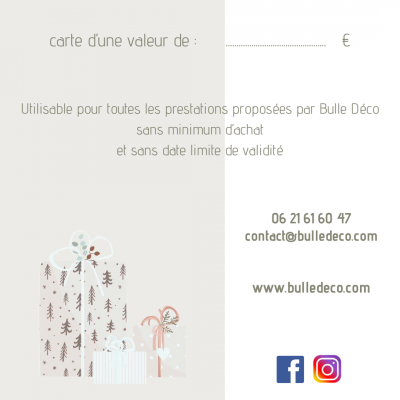 Carte cadeau 2